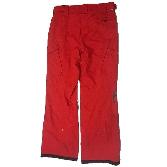 Bench UK Mens Ski Snowboarding Waterproof Pants Red Cargo Pockets NWT - M - Picture 7 of 16